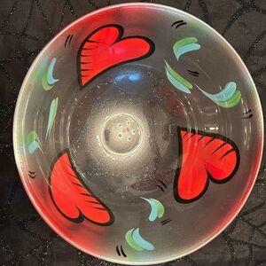 Kosta Boda Red Heart Bowl